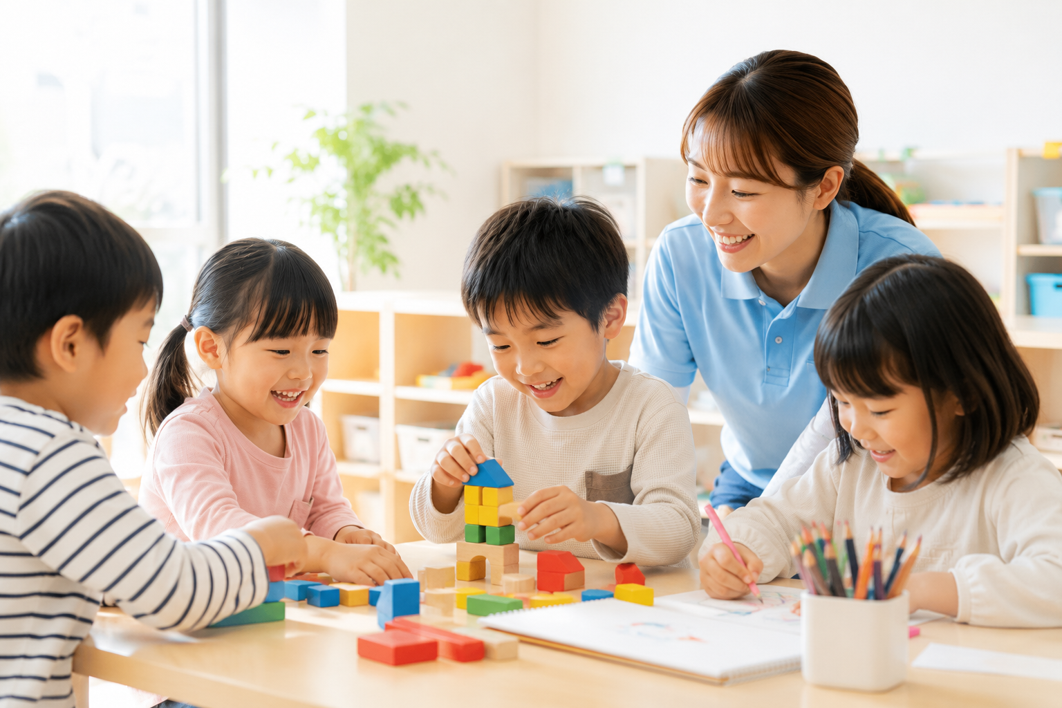 先生と子どもたち
